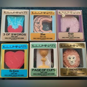 ‼️CLEARANCE‼️ Illuminati Tarot Card Scented Bath Bombs (Set of 6)
